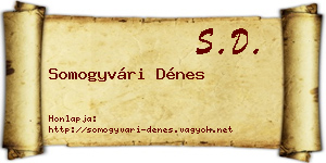Somogyvári Dénes névjegykártya